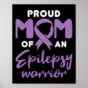 Affiche Epilepsie Maman Seizure Sensibilisation Fière Mama