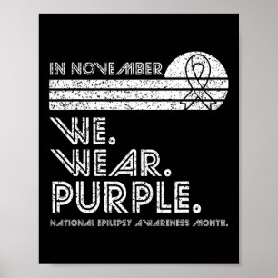 Affiche Epilepsie mois de sensibilisation Novembre nous po