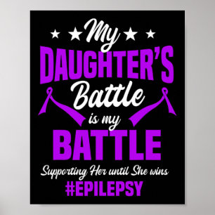 Affiche Epilepsie Sensibilisation Ribbon Saisie Trouble Pa