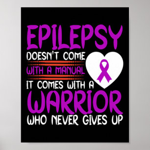 Affiche Epilepsie Un Guerrier Qui Ne Donne Jamais De Ribbo