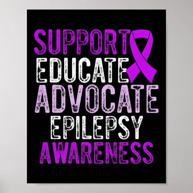 Affiche Epilepsy Awareness Epileptic Warrior Survivor 10  (Devant)