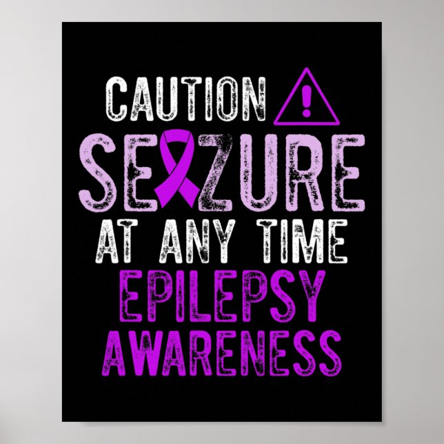 Affiche Epilepsy Awareness Epileptic Warrior Survivor 5  (Devant)