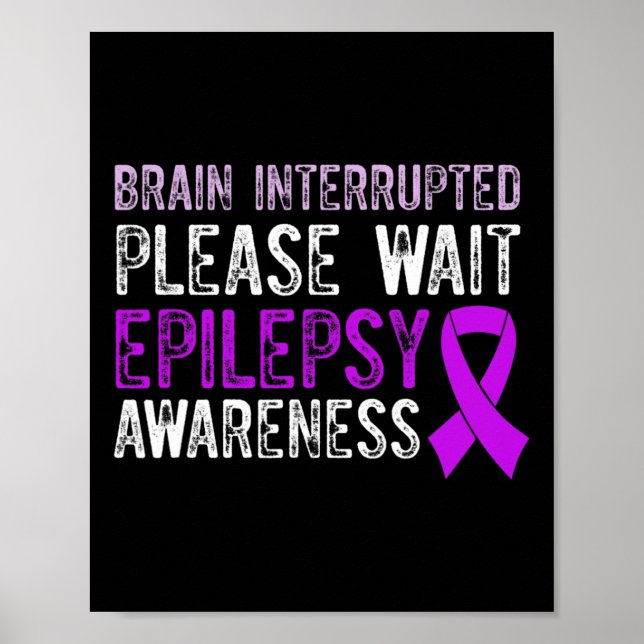 Affiche Epilepsy Awareness Epileptic Warrior Survivor 9  (Devant)