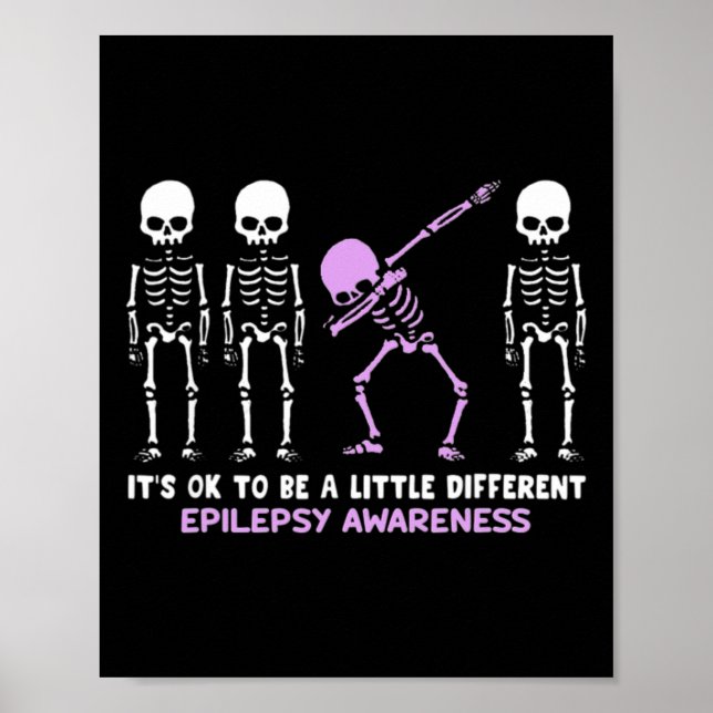 Affiche Epilepsy Awareness It's Ok To Be A Little Differen (Devant)