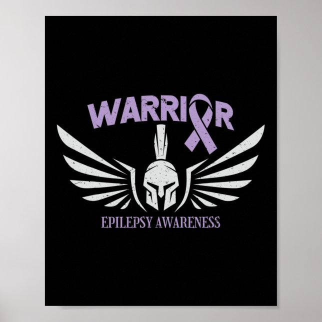 Affiche Epilepsy Awareness Warrior Ribbon  (Devant)