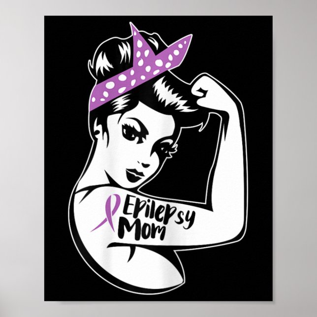 Affiche Epilepsy Support - Epileptic Awareness Epilepsy Mo (Devant)