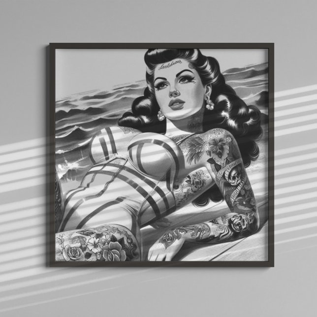 Affiche Épingle à tatouage rétro (Créateur téléchargé)