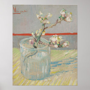 Affiche Épingle d'amande à fleurs dans un van de verre Gog