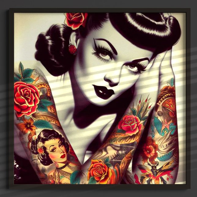 Affiche Épingle de glam rétro (Créateur téléchargé)