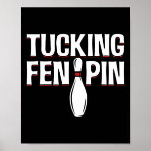 Affiche Épingle De Plume Pour Les Joueurs De Bowling