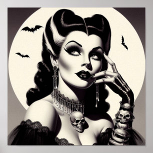 Affiche Épingle Goth vintage