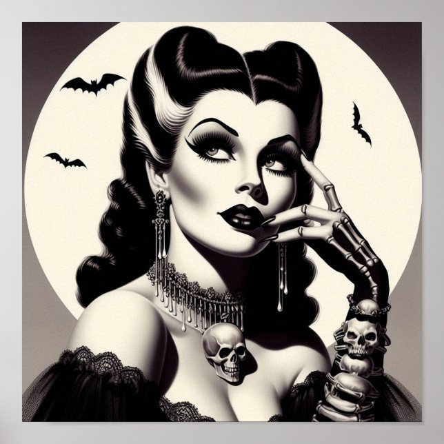 Affiche Épingle Goth vintage (Devant)