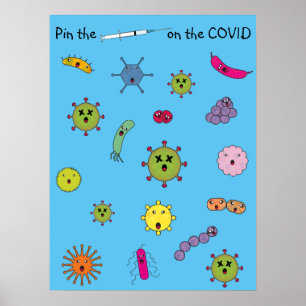 Affiche Épingler l'aiguille sur le COVID