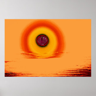 Affiche Épiphanie Au Coucher Du Soleil