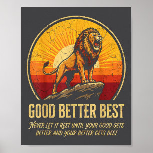 Affiche Épique Ça Ne Fait Jamais Jusqu'à Laisser Repos Dev
