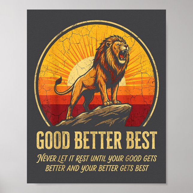 Affiche Épique Ça Ne Fait Jamais Jusqu'à Laisser Repos Dev (Devant)