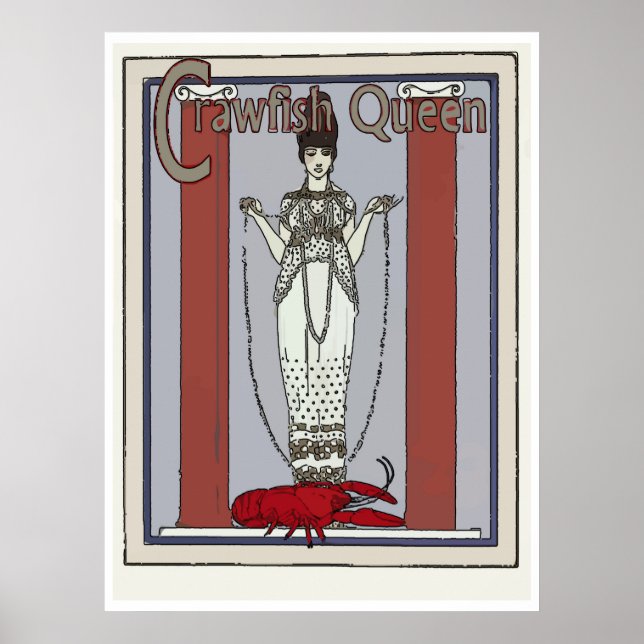 Affiche Épisette Queen, ajouter du texte (Devant)