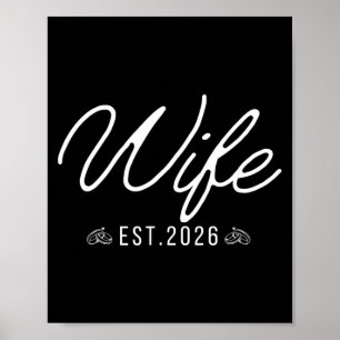 Affiche Épouse 2026 Couples Mariés Mariage Fiançailles