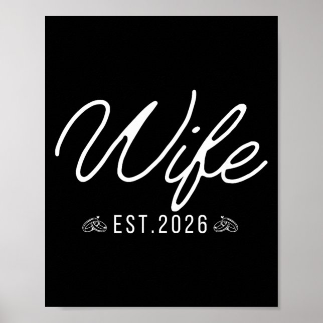 Affiche Épouse 2026 Couples Mariés Mariage Fiançailles (Devant)