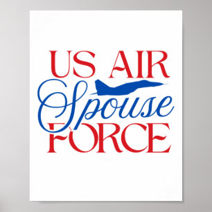 Affiche Épouse de l'armée de l'air américaine – Femme de m