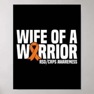 Affiche Épouse D'Un Guerrier Orange Ribbon Rsdcrps Sensibi