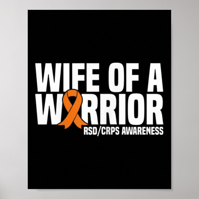 Affiche Épouse D'Un Guerrier Orange Ribbon Rsdcrps Sensibi (Devant)