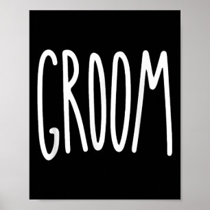 Affiche Épouse Mariage Groom Mens