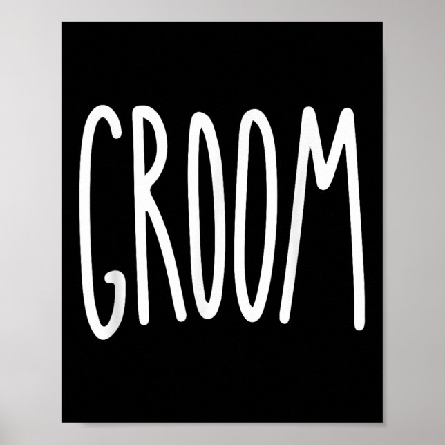 Affiche Épouse Mariage Groom Mens (Devant)