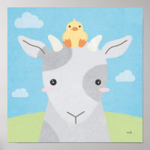 Affiche Époux - Chèvre et poussette 2