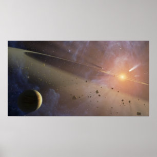 Affiche Epsilon Eridani de système planétaire