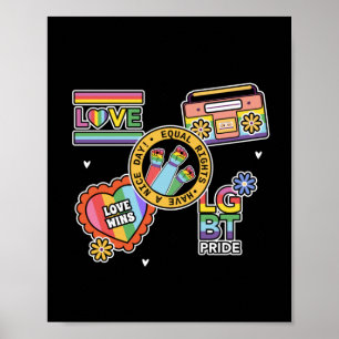 Affiche Equal rights. love wins' Pride day