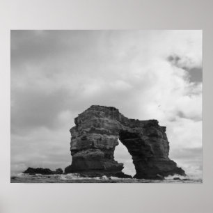 Affiche Equateur, Îles Galapagos, Île Darwin, Vagues