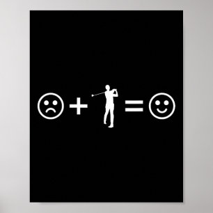 Affiche Équation de visage heureux triste de joueur amateu