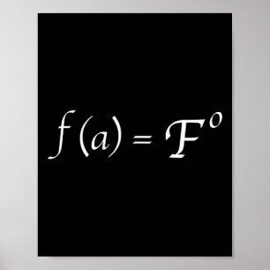 Affiche Équation mathématique drôle Fafo Cadeau humoristiq