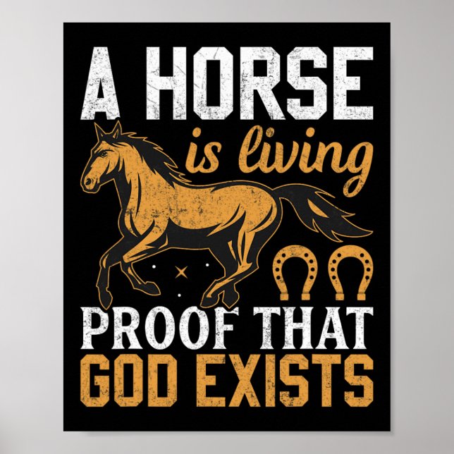 Affiche - Équestres de chevaux (Devant)