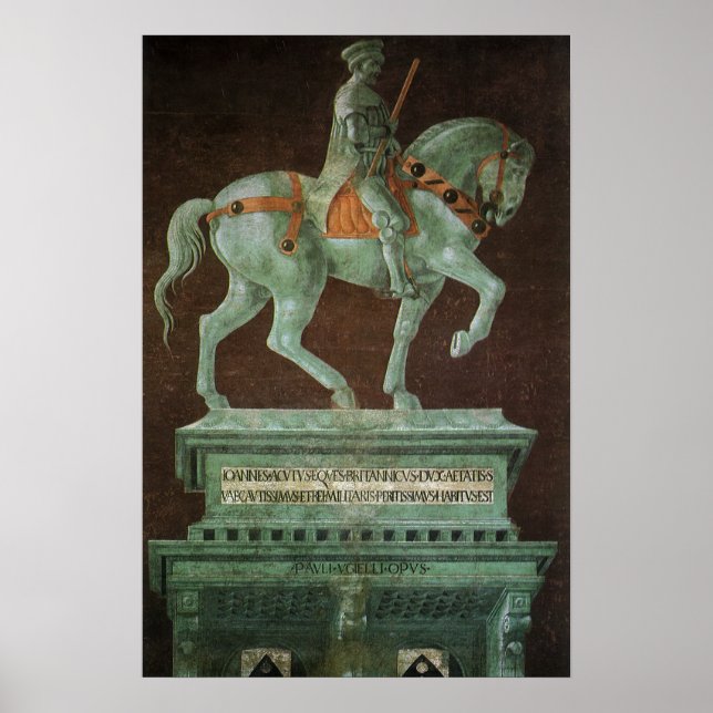 Affiche Equestrian Monument to Sir John Hawkwood, Uccello (Devant)