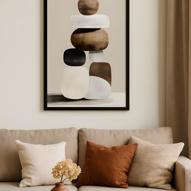 Affiche Équilibre Zen Moderne (Créateur téléchargé)