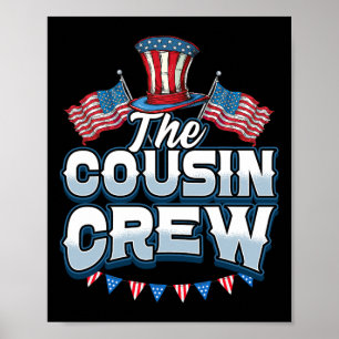 Affiche Équipage 4 juillet Famille Groupe Cousin Équipage