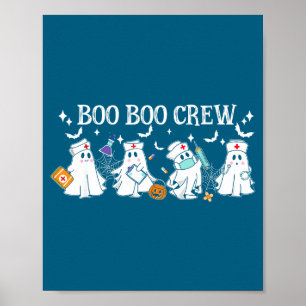 Affiche Équipage Boo Boo Infirmière Halloween Infirmière D