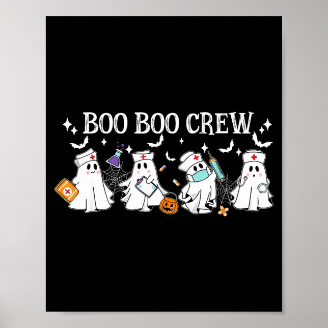 Affiche Équipage boo boo infirmière halloween infirmière d (Devant)