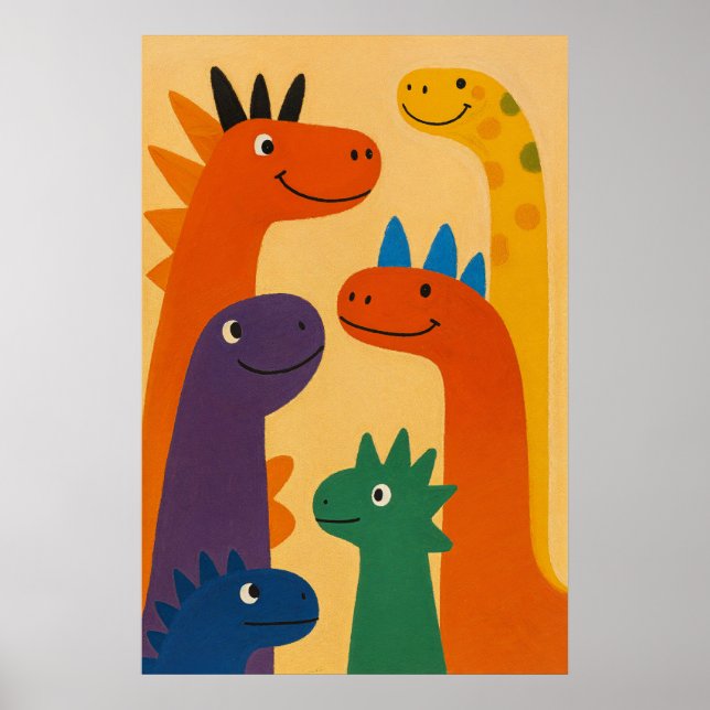 Affiche Équipage coloré du Crétacé (Devant)