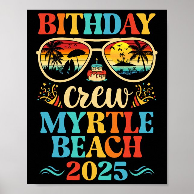 Affiche Équipage d'anniversaire de Myrtle Beach Croisière  (Devant)