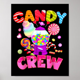 Affiche Équipage de bonbons Costume de bonbons Femmes Enfa