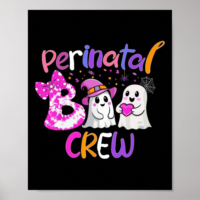 Affiche Équipage De Boo Périnatale Halloween Correspondant (Devant)