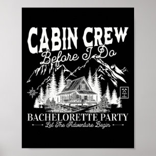 Affiche Équipage de Cabine Avant de Faire du Camping Bach