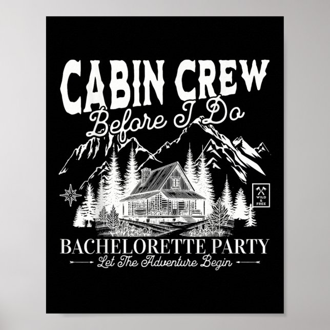 Affiche Équipage de Cabine Avant de Faire le Camp Bach Ent (Devant)