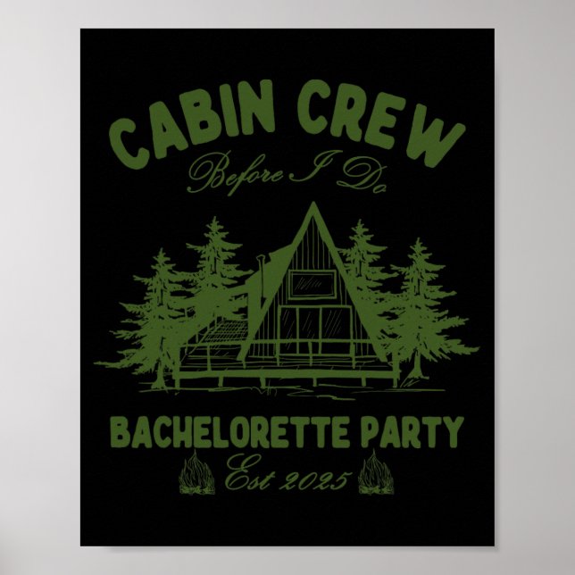 Affiche Équipage de cabine avant que je ne fasse le camp B (Devant)