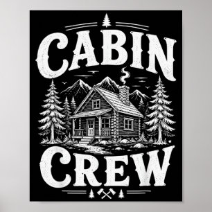 Affiche Équipage de cabine montagne extérieur vacances en