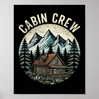 Affiche Équipage de cabine Vacances en famille en cabine N