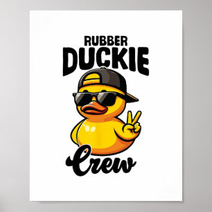 Affiche Équipage de canard en caoutchouc Caneton cool Cana